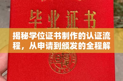 东昌府揭秘学位证书制作的认证流程，从申请到颁发的全程解析